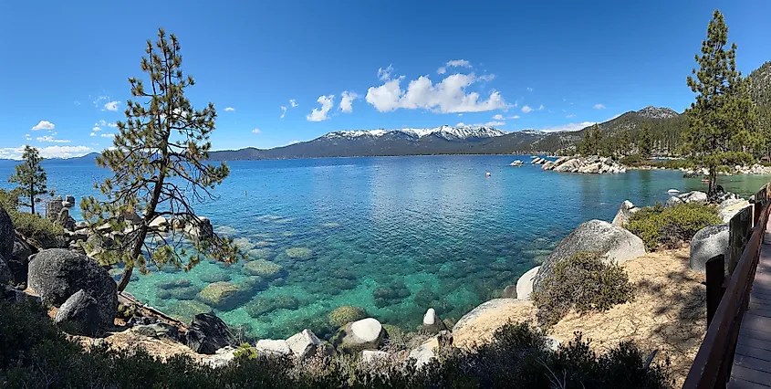 Panorama Lake Tahoe Nevada State Park.