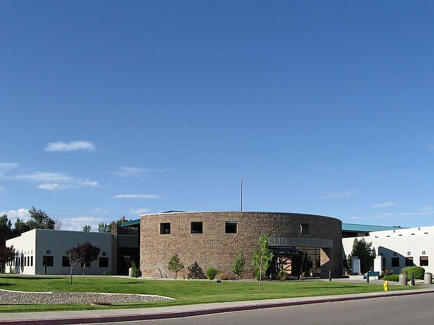 San Juan County Administrative Building in Aztec, New Mexico