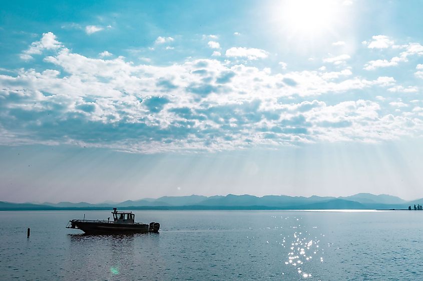 Yellowstone Lake in Yellowstone National Park