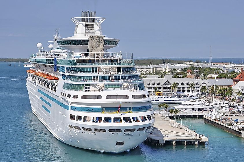 Cruise Ship in the Port of Key West, Florida