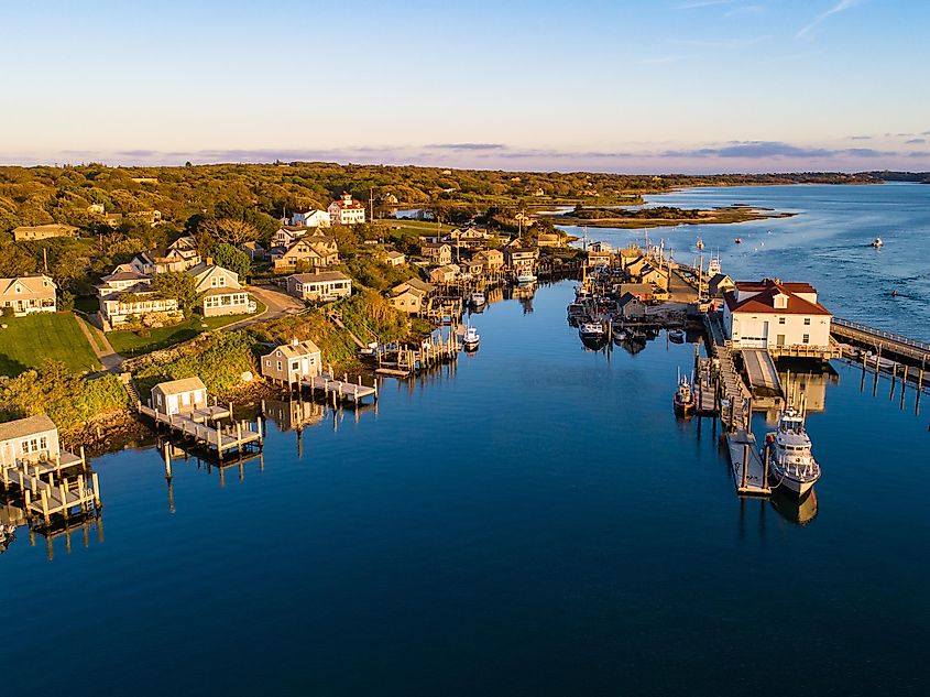 Menemsha Harbor in Martha's Vineyard Island