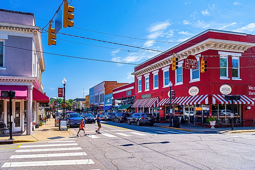 Downtown Apex on a Summer Day.
