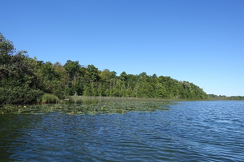 Beautiful Mud Lake in the northern part of Walloon Lake, in Northern Michigan.