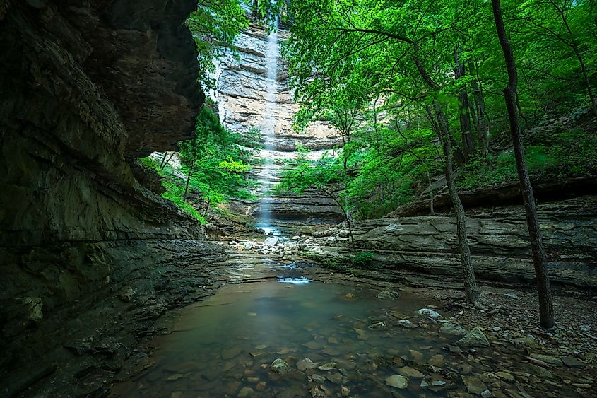 Hemmed in Hollow falls in Arkansas.
