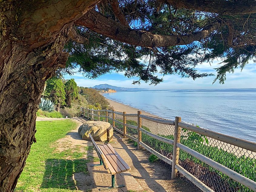 Beach overlook in Summerland, California