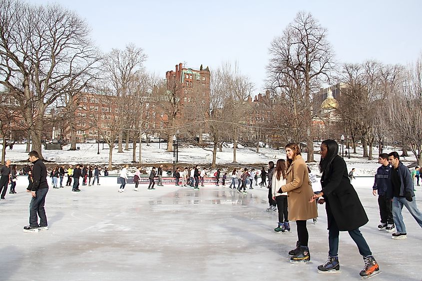 Boston Common in Boston, Massachusetts.