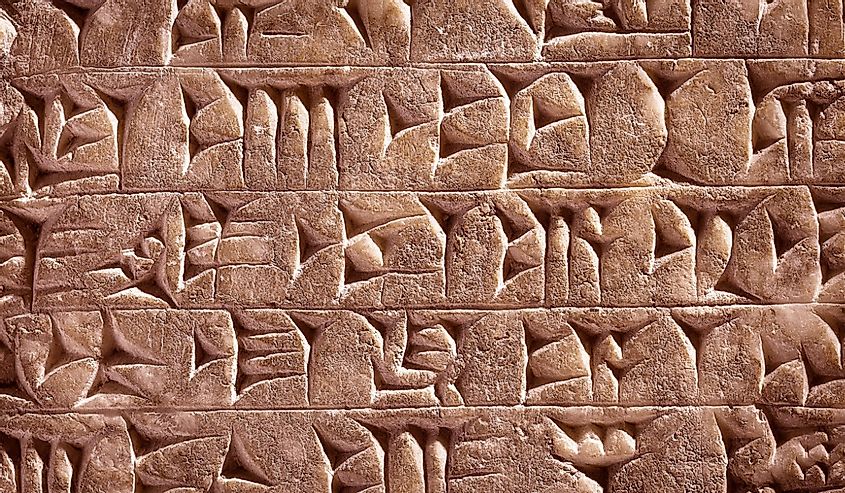 Ancient cuneiform, Sumerian writing