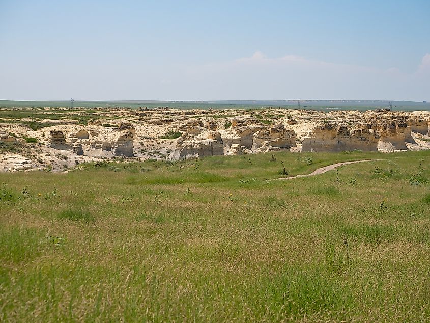 Little Jerusalem Badlands State Park in Kansas.