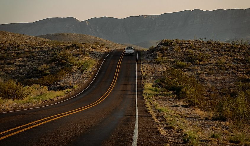 Driving through Van Horn, Texas, Culberson County