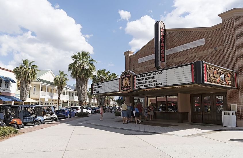 The Old Mill Playhouse in Sumpter Landing, a residential location in The Villages, Florida