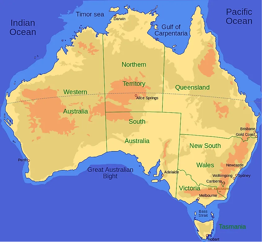 Bass Strait - WorldAtlas