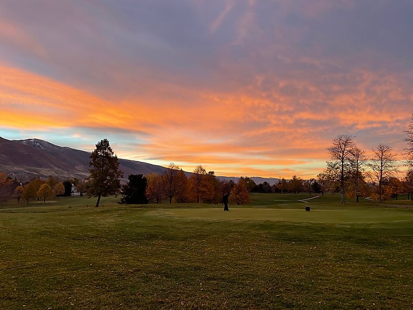 A golf course in Kaysville, Utah.