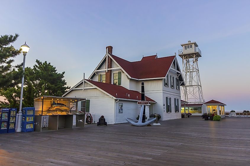 Life-saving Station Museum In Ocean City, Maryland