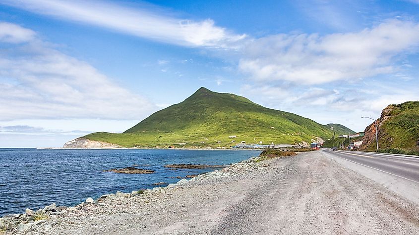 Airport Beach Road and Nateekin Bay, Unalaska