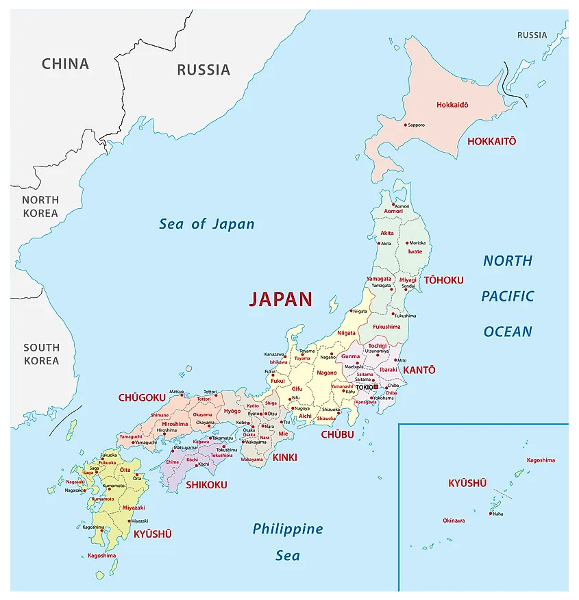 Japan map