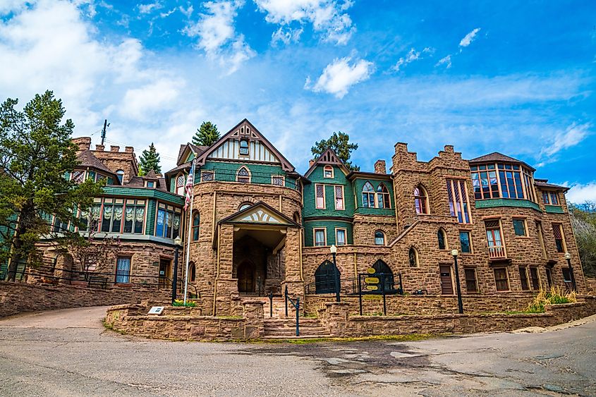 The beautiful Miramont Castle in Manitou Springs, Colorado