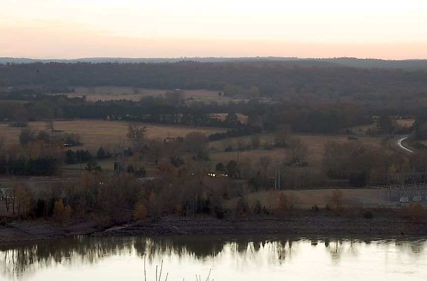 Reed Mountain overlook near Ozark, Arkansas.