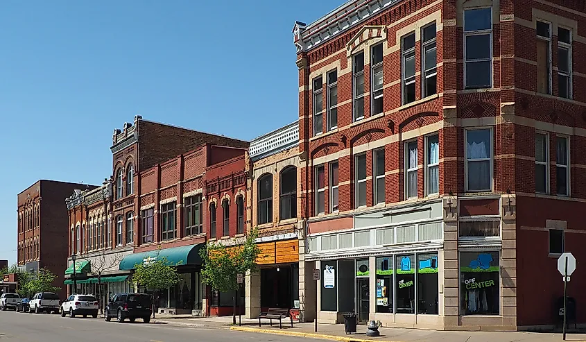 Historic district in Winona, Minnesota.