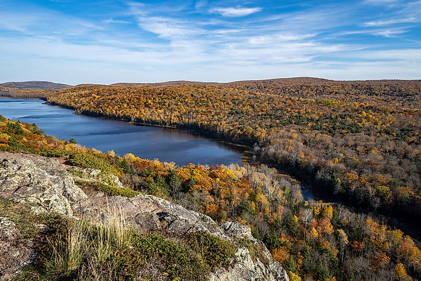 Lake of the Clouds in the Porcupine Mountains Wilderness in Michigan