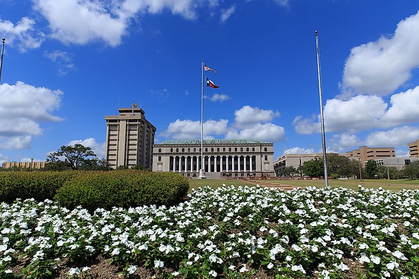 the Jack K. Williams Systems Administration building at Texas A & M University in College Station, Texas. 