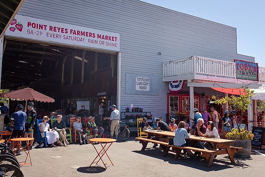 Farmers' Market in Point Reyes Station, California.