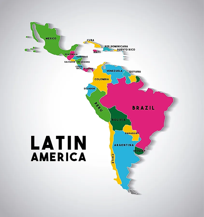 Mapa De America Latina