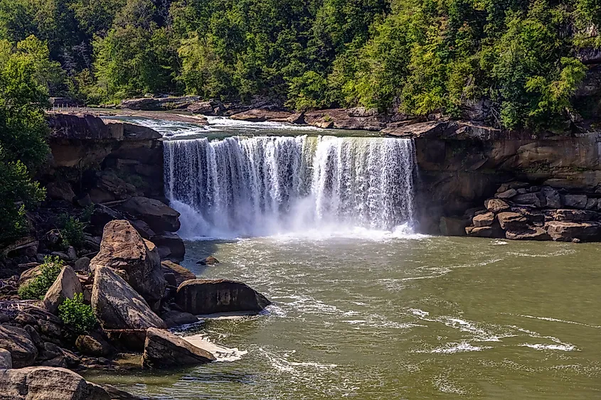 Cumberland Falls near Corbin, Kentucky.