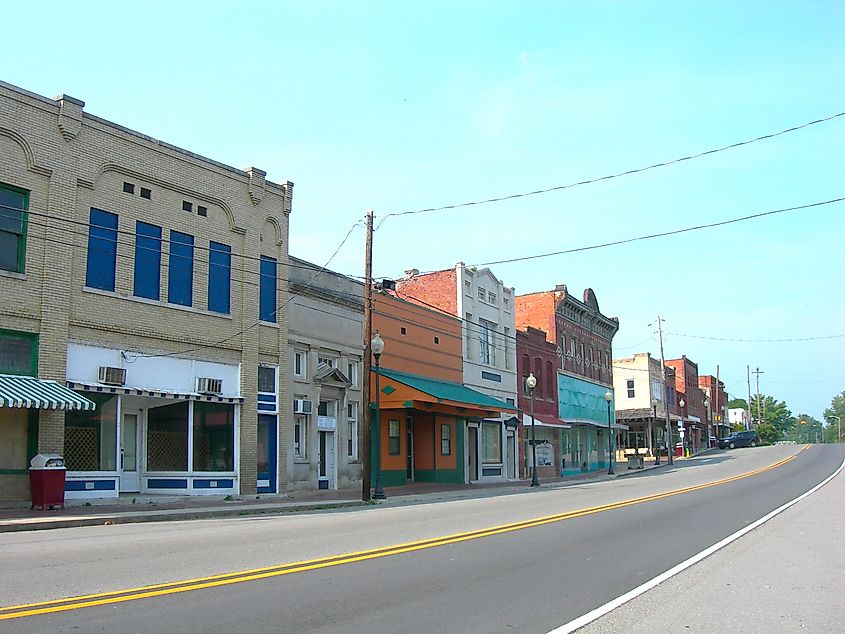 Downtown Stevenson, Alabama.