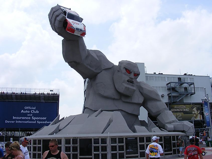 Miles the Monster statue in Dover