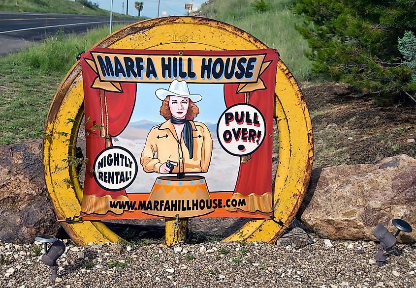 Bright Roadside Sign for West Texas Bed and Breakfast