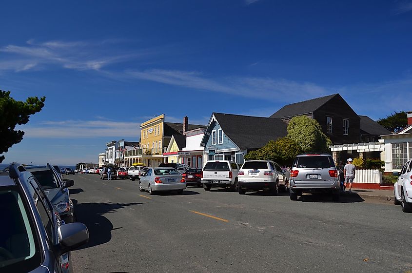 Main Street in Mendocino, California