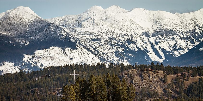 The Swan Mountain Range near Bigfork, Montana.