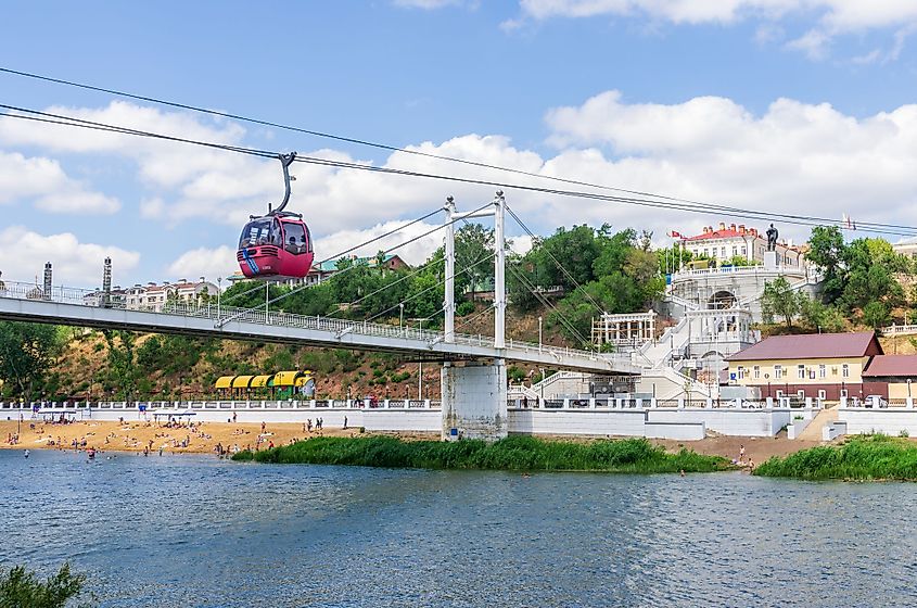 Bridge over the Ural River