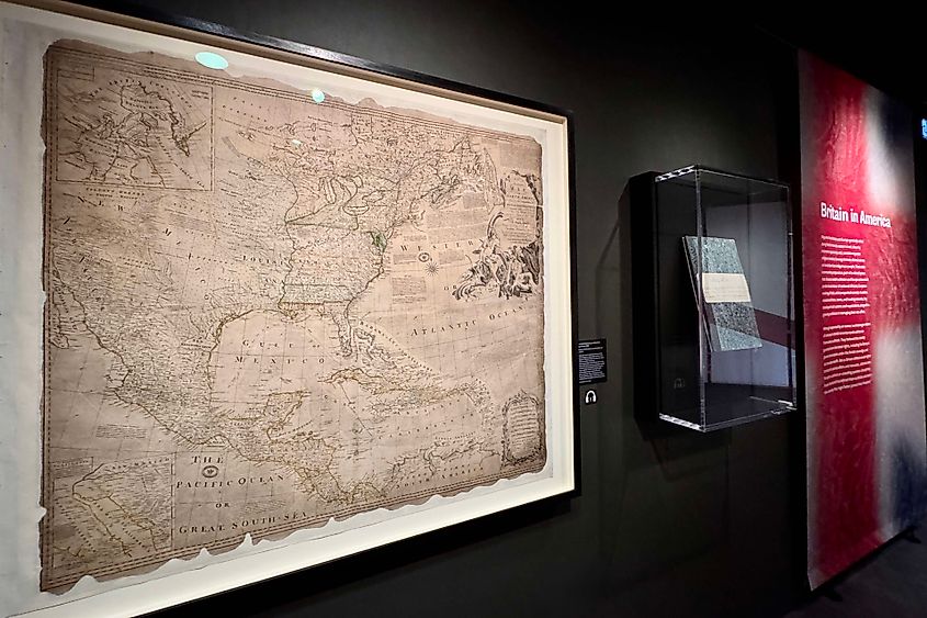 The National Archives Revolution 250 British Map of North America Image credit Bryan Dearsley