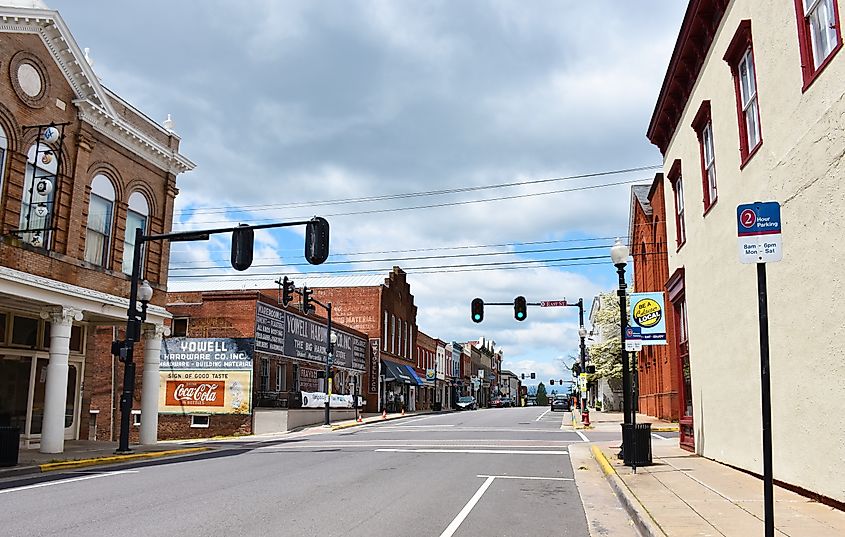 Downtown Culpeper, Virginia.