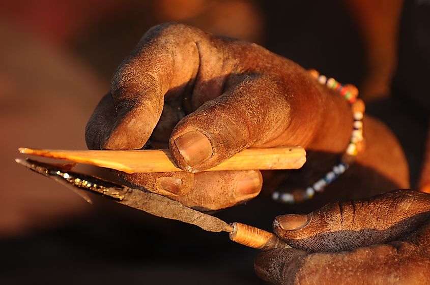 Poison darts, used as weapons by South American native tribes.