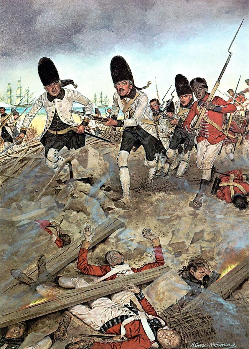 Spanish assault at the Battle of Pensacola (1780)