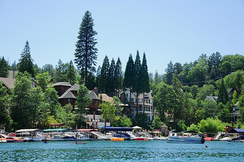 View of Lake arrowhead in California