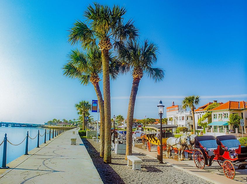 Waterfront view in St. Augustine, Florida