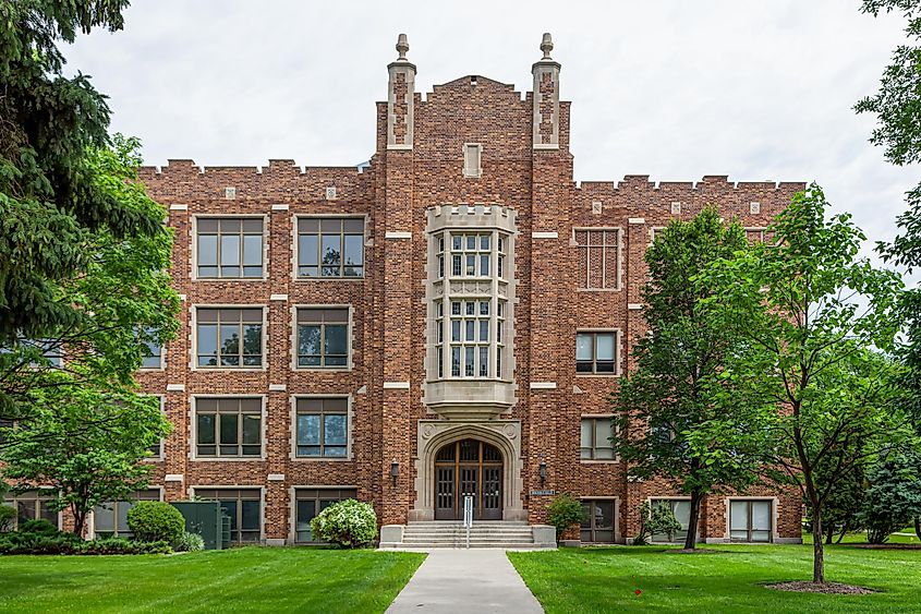  Merrifeld Hall on the campus of the University of North Dakota in Grand Forks.