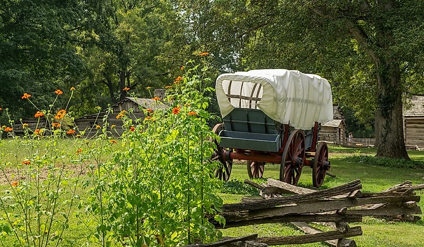 Lincoln New Salem State Historic Site, Petersburg. Image credit Raymond Maiden via Shutterstock