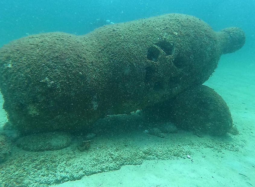 Sculpture in the Underwater Museum of Art off Grayton Beach, FL