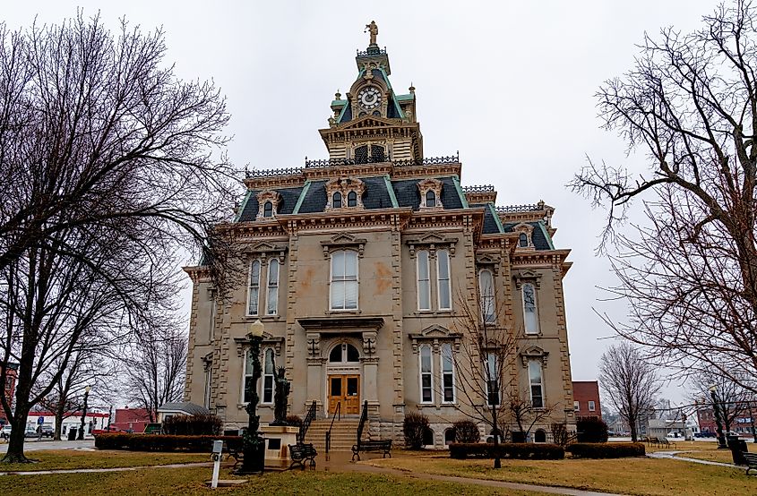 Davis County Courthouse in Bloomfield, Iowa.