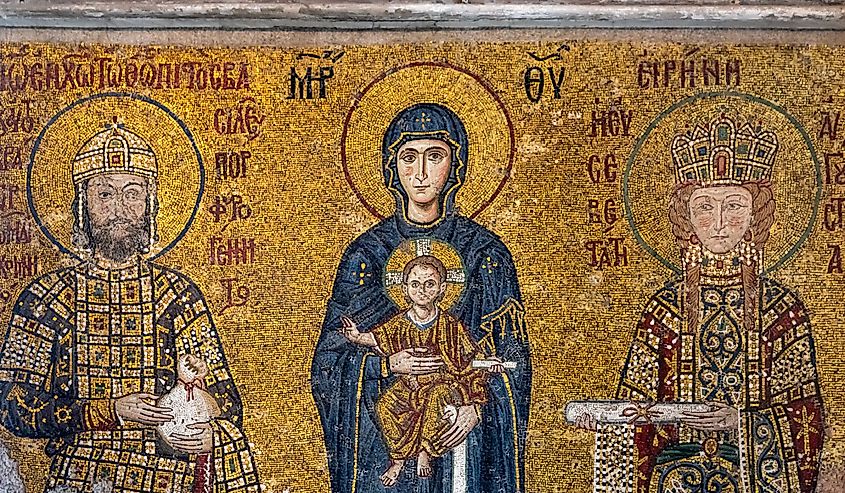 A 12th-century Byzantine mosaic