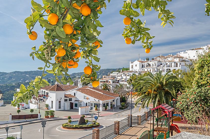 The scenic town of Frigiliana, Spain.