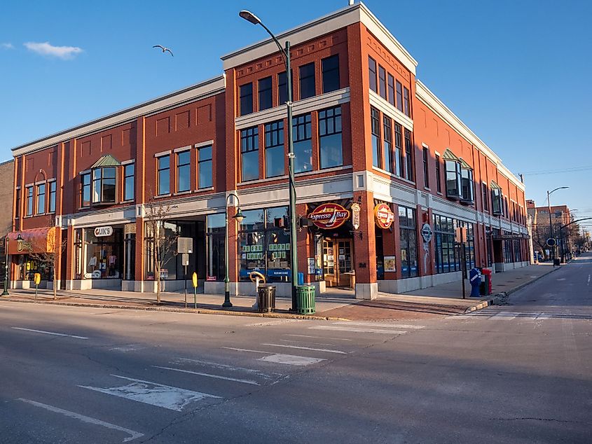 Street view in Traverse City, Michigan