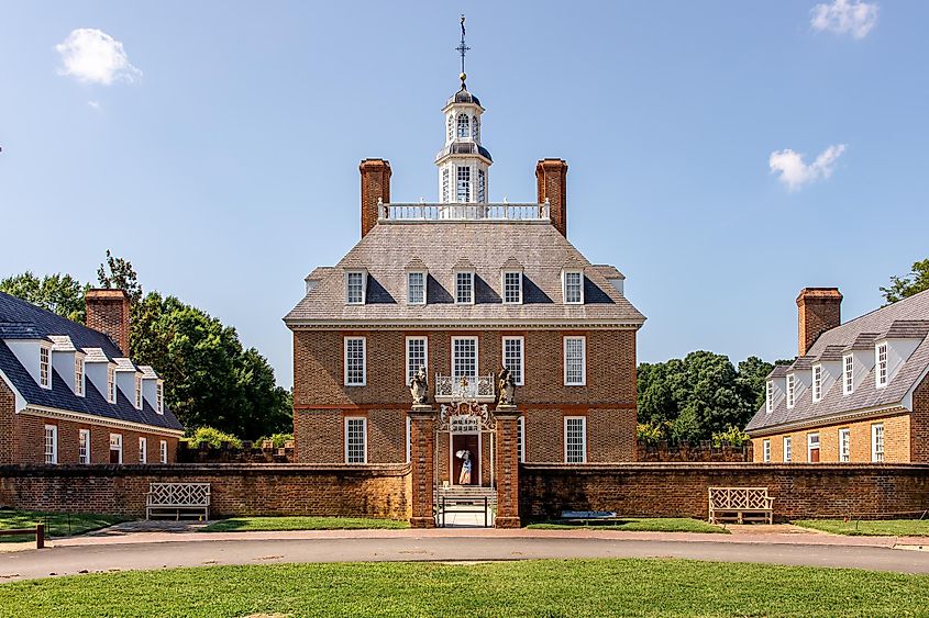 Governor's Palace in Colonial Williamsburg, VA.
