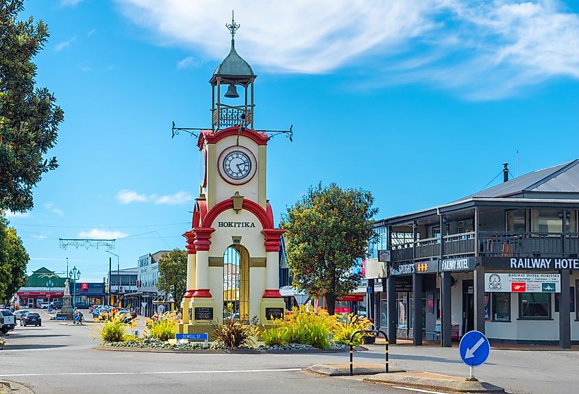 Downtown Hokitika, New Zealand