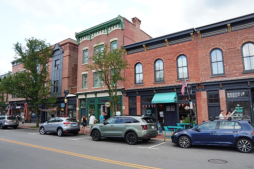 Streetscape of Main Street in downtown Beacon. Editorial credit: quiggyt4 / Shutterstock.com