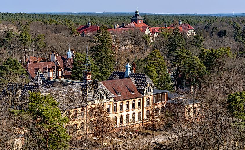 Historic architecture of Beelitz, Germany